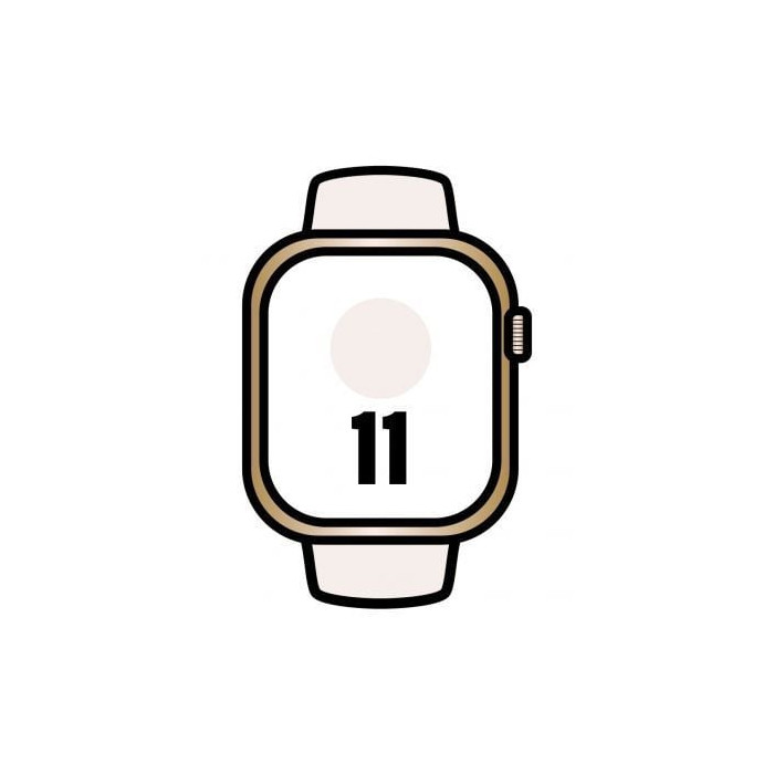 Apple Watch Series 11/ GPS/ Cellular/ 46mm/ Titanio Dorado/ Correa Deportiva Rosa Rubor M/L | Apple Watch