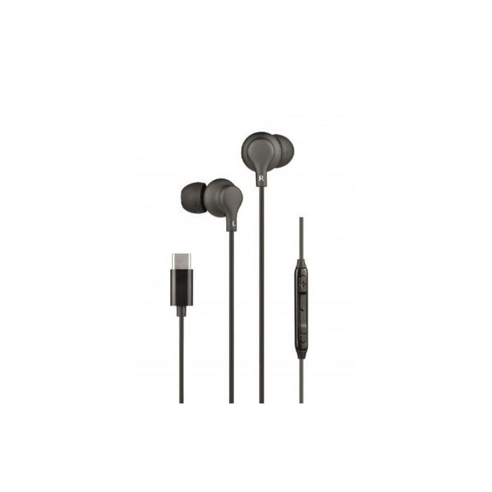 Auriculares Intrauditivos Daewoo DW2015/ con Micrófono/ USB Tipo-C/ Negros | Auriculares