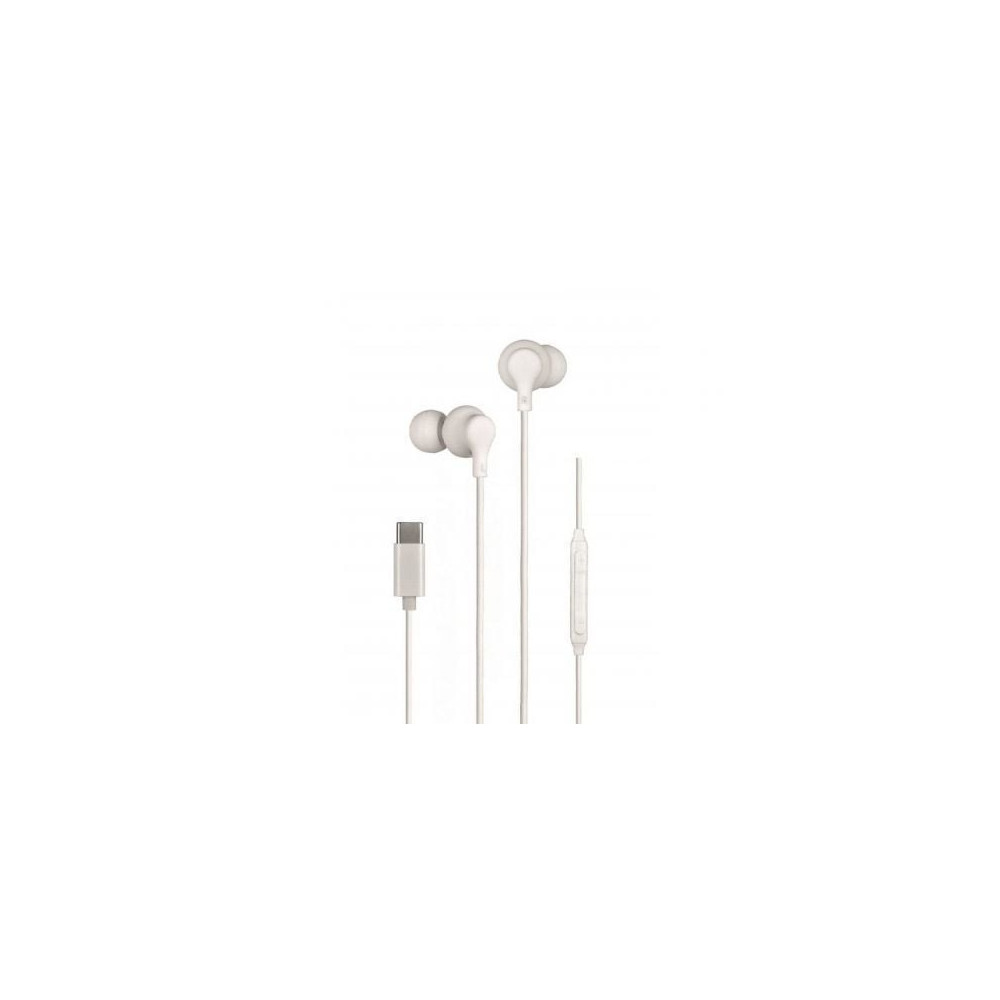 Auriculares Intrauditivos Daewoo DW2016/ con Micrófono/ USB Tipo-C/ Blancos | Auriculares