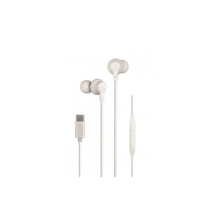 Auriculares Intrauditivos Daewoo DW2016/ con Micrófono/ USB Tipo-C/ Blancos | Auriculares