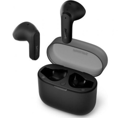 Auriculares Bluetooth Philips TAT2139BK con estuche de carga/ Autonomía 7h/ Negros | Bluetooth
