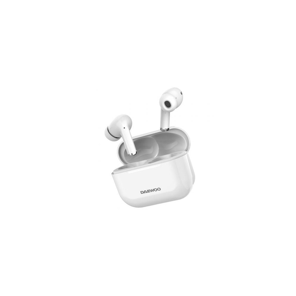 Auriculares Bluetooth Daewoo DW2002 con estuche de carga/ Autonomía 6h/ Blancos | Bluetooth