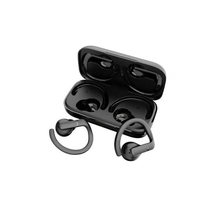 Auriculares Deportivos Bluetooth Daewoo DW2003 con estuche de carga/ Autonomía 8h/ Negros | Bluetooth