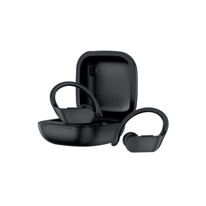 Auriculares Deportivos Bluetooth Daewoo TWS SPORT DW2012 con estuche de carga/ Autonomía 3h/ Negros | Bluetooth