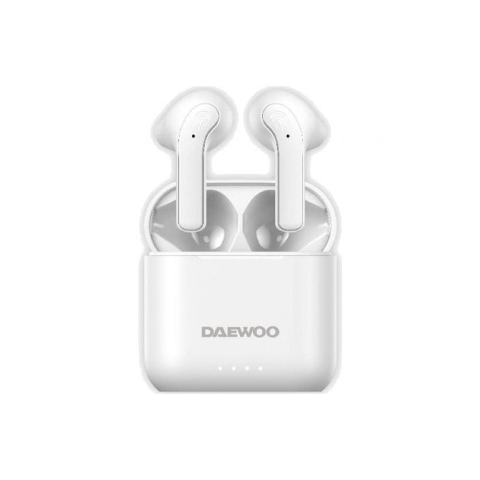 Auriculares Bluetooth Daewoo DW2021 con estuche de carga/ Autonomía 5h/ Blancos | Bluetooth