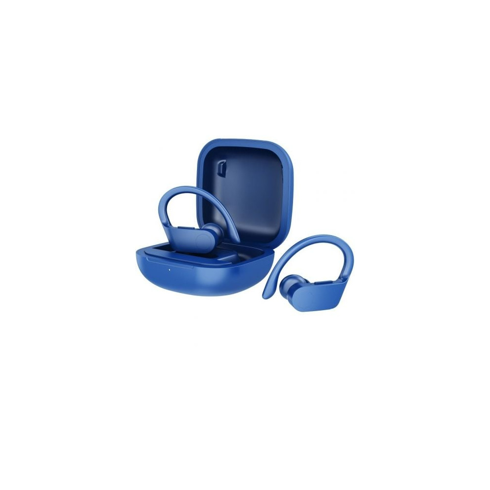 Auriculares Deportivos Bluetooth Daewoo DW2024 con estuche de carga/ Autonomía 5h/ Azules | Bluetooth