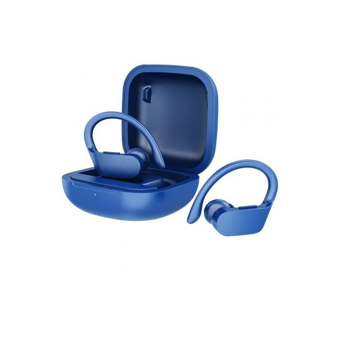 Auriculares Deportivos Bluetooth Daewoo DW2024 con estuche de carga/ Autonomía 5h/ Azules | Bluetooth