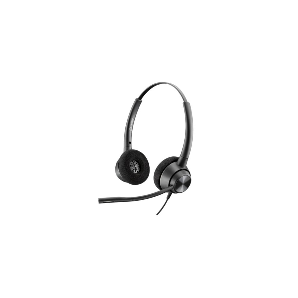 Auriculares Poly EncorePro 320/ con Micrófono/ QD/ Negros | Auriculares