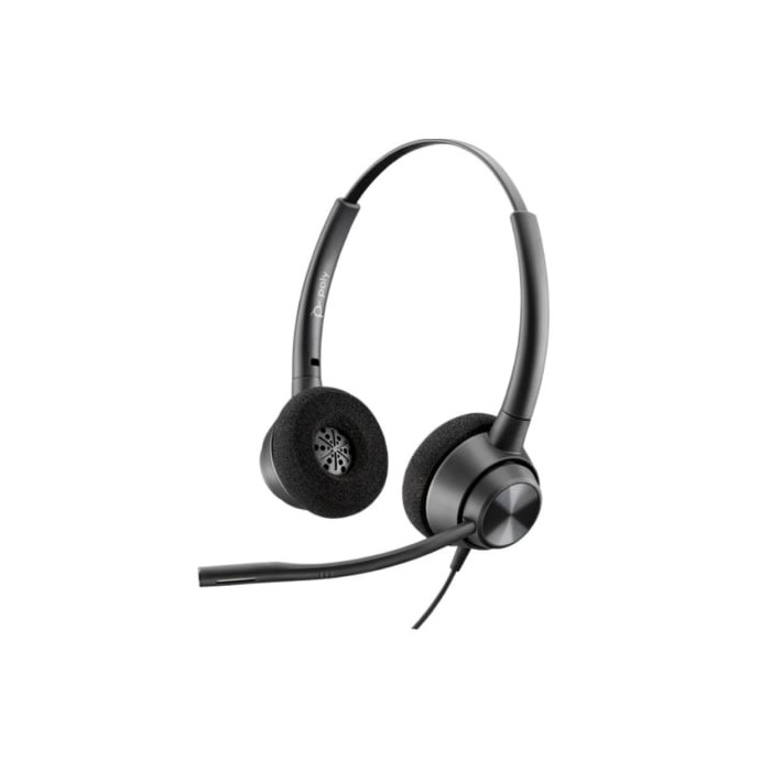 Auriculares Poly EncorePro 320/ con Micrófono/ QD/ Negros | Auriculares