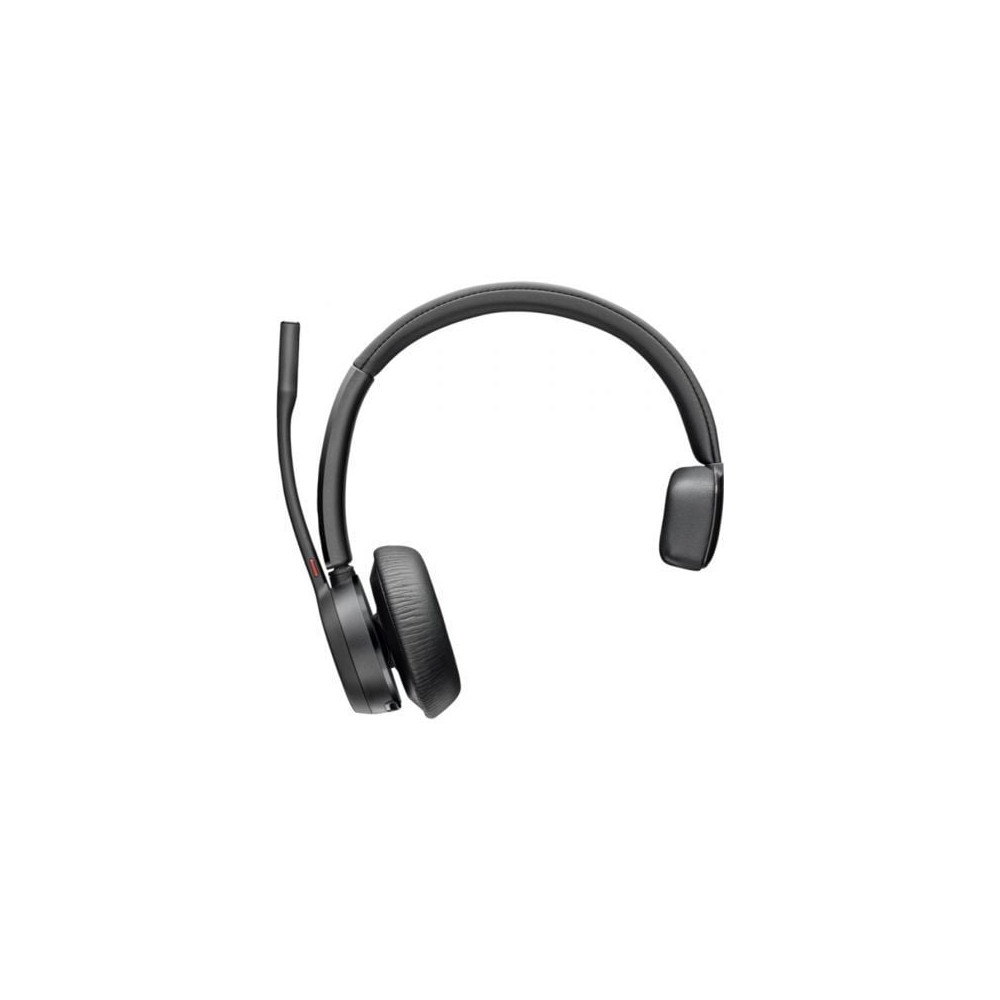 Auricular Inalámbrico Poly Voyager 4310 + Adaptador BT700 + Base de Carga/ con Micrófono/ Bluetooth/ Negro | Auriculares