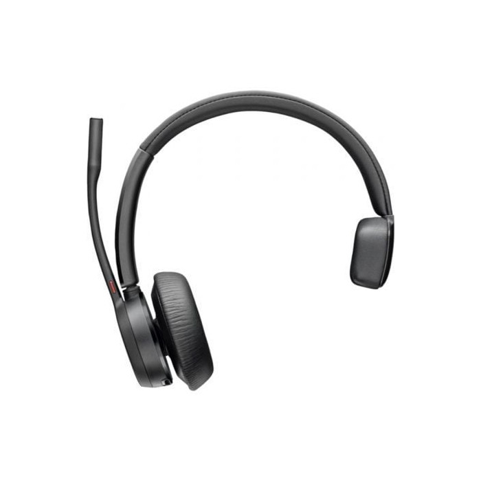 Auricular Inalámbrico Poly Voyager 4310 + Adaptador BT700 + Base de Carga/ con Micrófono/ Bluetooth/ Negro | Auriculares