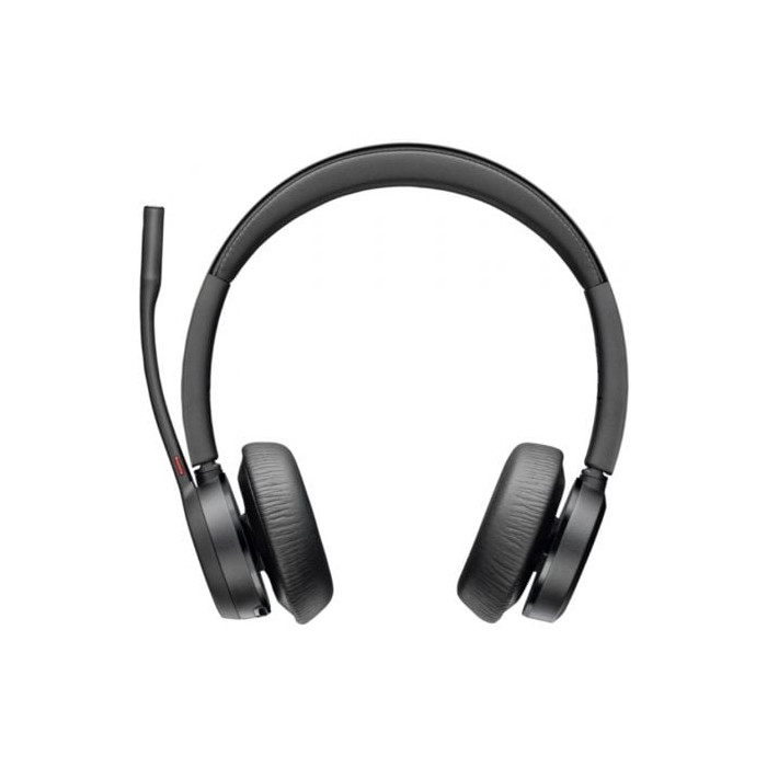 Auriculares Inalámbricos Poly Voyager 4320 UC + Adaptador BT700 + Base de Carga/ con Micrófono/ Bluetooth/ Negros | Auriculares