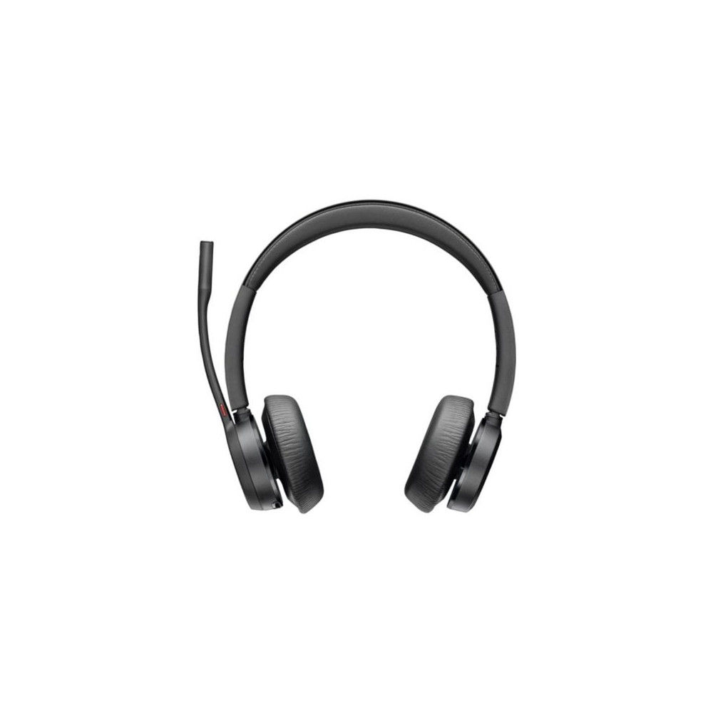 Auriculares Inalámbricos Poly Voyager 4320 + Adaptador BT700 + Base de Carga/ con Micrófono/ Bluetooth/ Negros | Auriculares