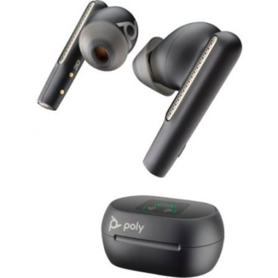 Auriculares Bluetooth Poly Voyager Free 60+ UC M con estuche de carga + Adaptador BT700/ Autonomía 10h/ Negros | Bluetooth