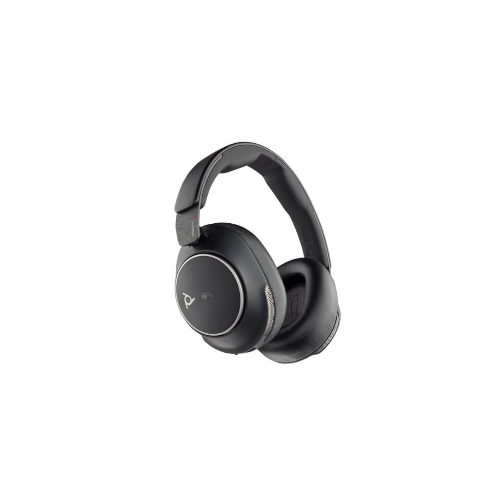 Auriculares Inalámbricos Poly Voyager Surround 80 UC USB Tipo-C + Adaptador USB-C/A/ con Micrófono/ Bluetooth/ Negros | Auricula