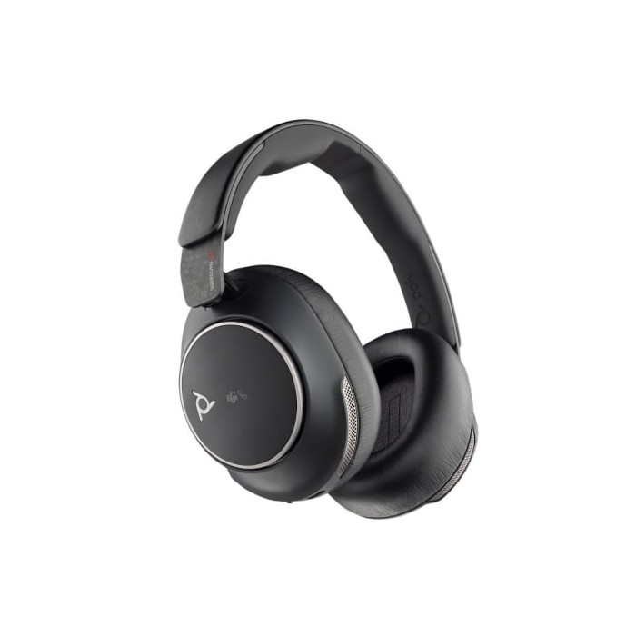 Auriculares Inalámbricos Poly Voyager Surround 80 UC USB Tipo-C + Adaptador USB-C/A/ con Micrófono/ Bluetooth/ Negros | Auricula