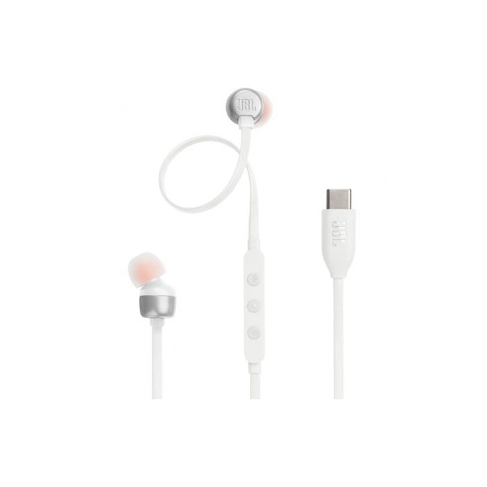 Auriculares Intrauditivos JBL Tune 310C/ con Micrófono/ Blancos | Auriculares