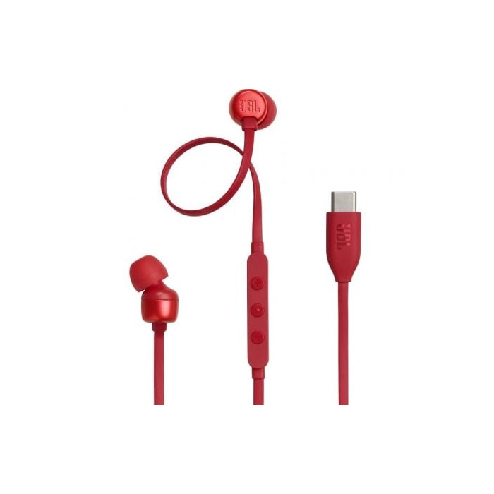 Auriculares Intrauditivos JBL Tune 310C/ con Micrófono/ Rojos | Auriculares