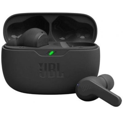 Auriculares Bluetooth JBL Wave Beam con estuche de carga/ Autonomía 8h/ Negros | Bluetooth