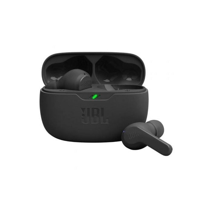 Auriculares Bluetooth JBL Wave Beam con estuche de carga/ Autonomía 8h/ Negros | Bluetooth