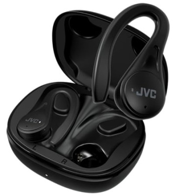 Auriculares Bluetooth JVC HA-EC25T con estuche de carga/ Autonomía 7.5h/ Negros | Bluetooth