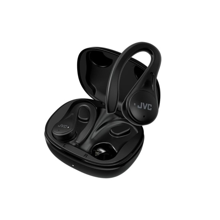 Auriculares Bluetooth JVC HA-EC25T con estuche de carga/ Autonomía 7.5h/ Negros | Bluetooth
