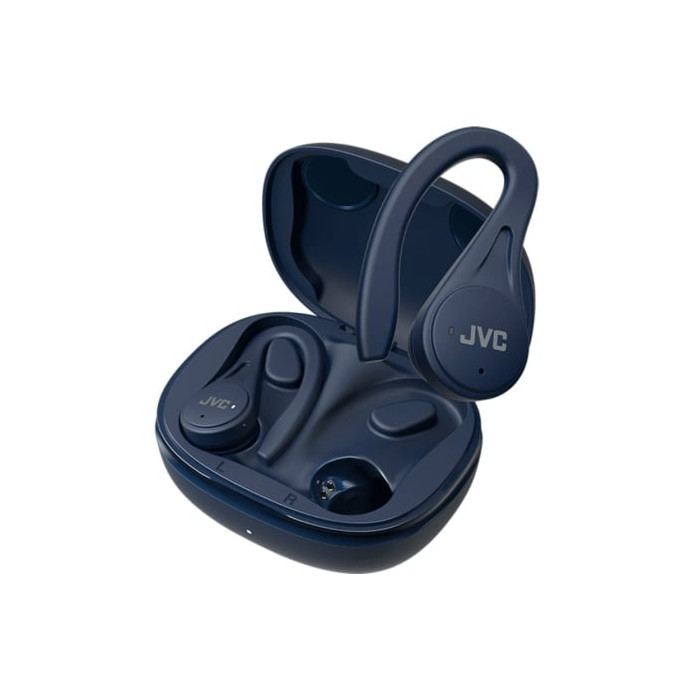 Auriculares Bluetooth JVC HA-EC25T con estuche de carga/ Autonomía 7.5h/ Azules | Bluetooth