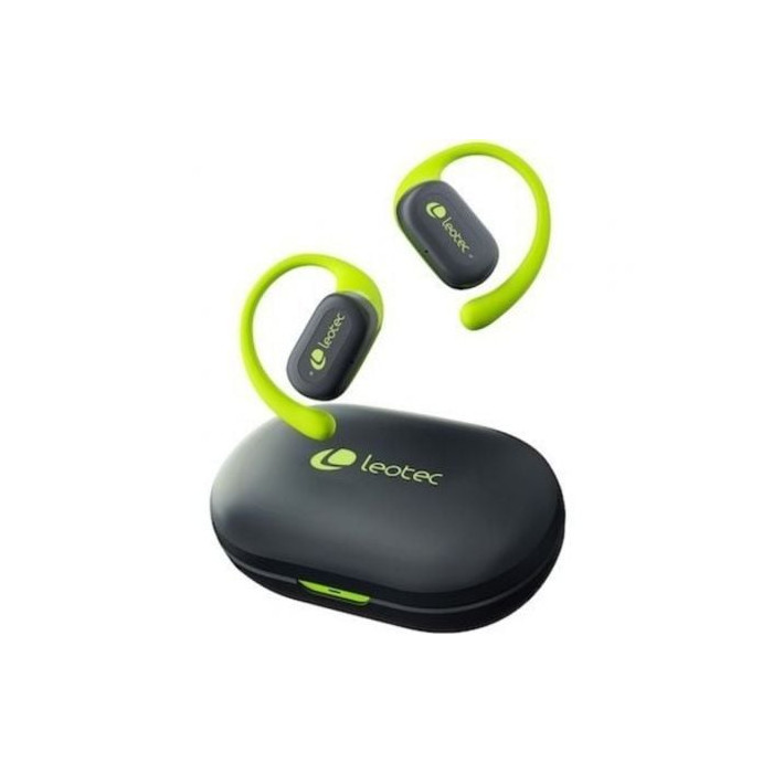 Auriculares Deportivos Bluetooth Leotec Open Air Zenith Sport con estuche de carga/ Autonomía 6.5h/ Lima | Bluetooth