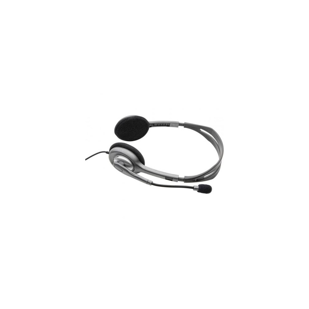 Auriculares Logitech H110/ con Micrófono/ Jack 3.5/ Plateados | Auriculares