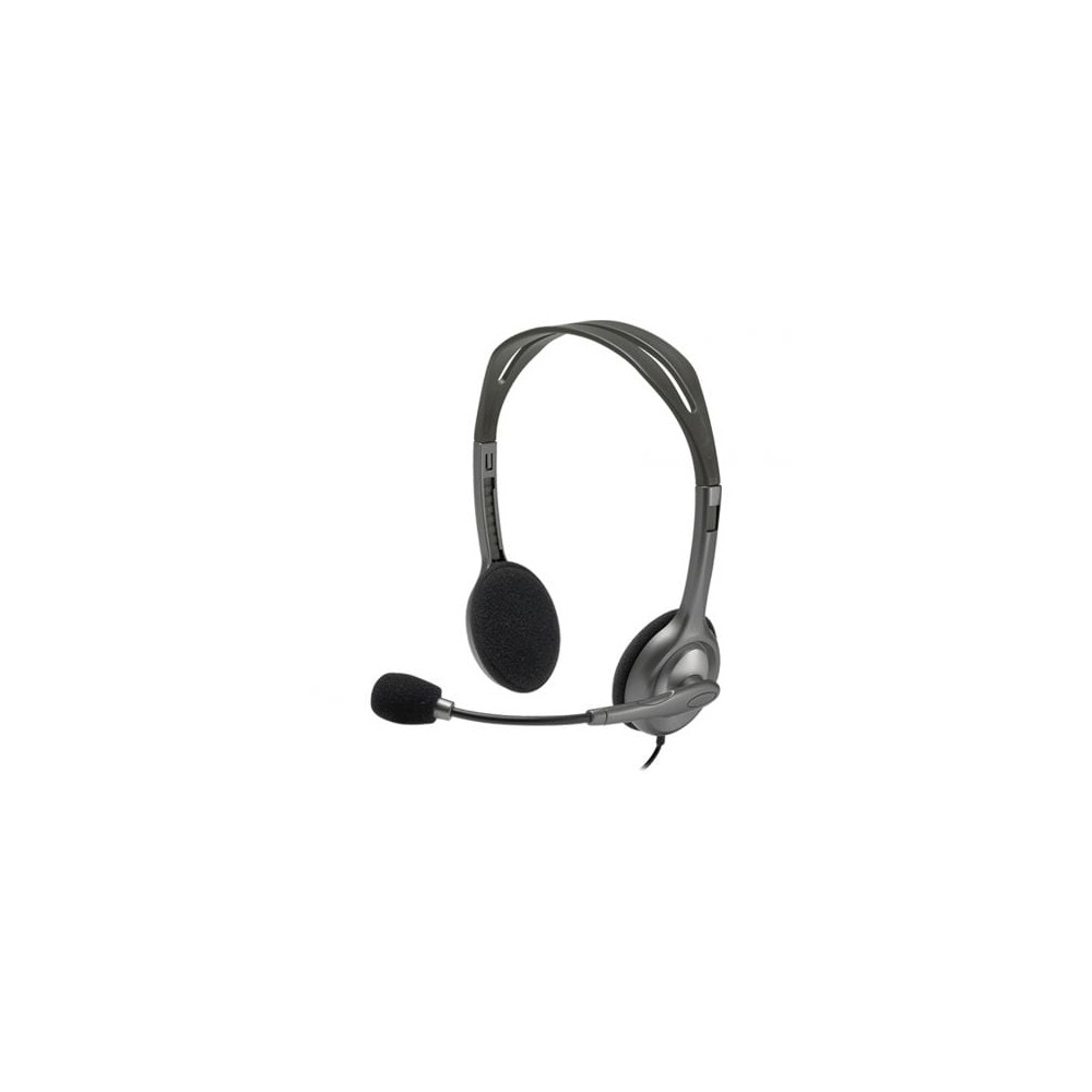 Auriculares Logitech H111/ con Micrófono/ Jack 3.5/ Negros | Auriculares