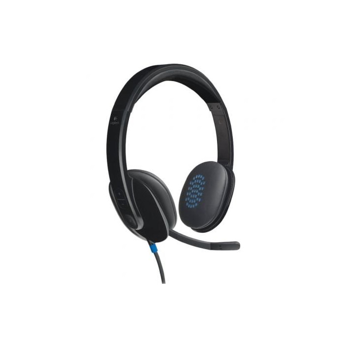 Auriculares Logitech H540/ con Micrófono/ USB/ Negros | Auriculares