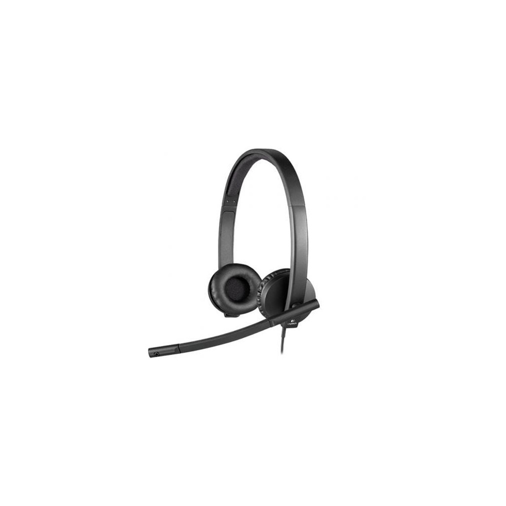 Auriculares Logitech H570E/ con Micrófono/ USB/ Negros | Auriculares