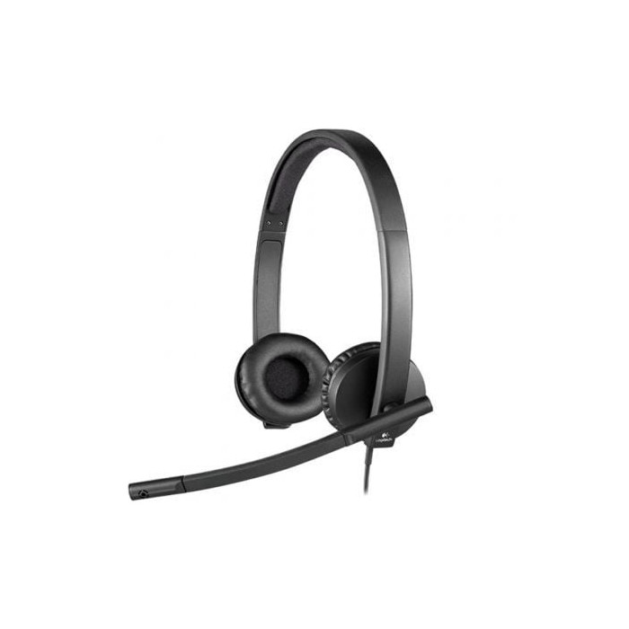 Auriculares Logitech H570E/ con Micrófono/ USB/ Negros | Auriculares