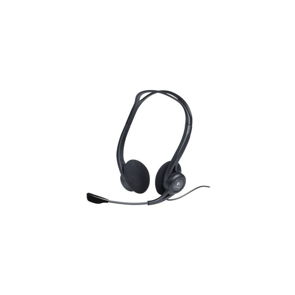 Auriculares Logitech Headset PC 960/ con Micrófono/ USB/ Negros | Auriculares