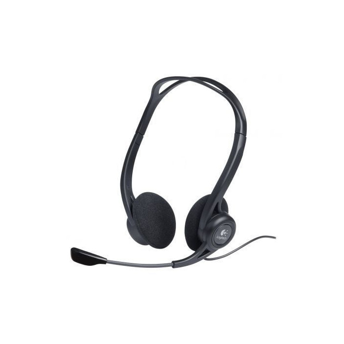 Auriculares Logitech Headset PC 960/ con Micrófono/ USB/ Negros | Auriculares