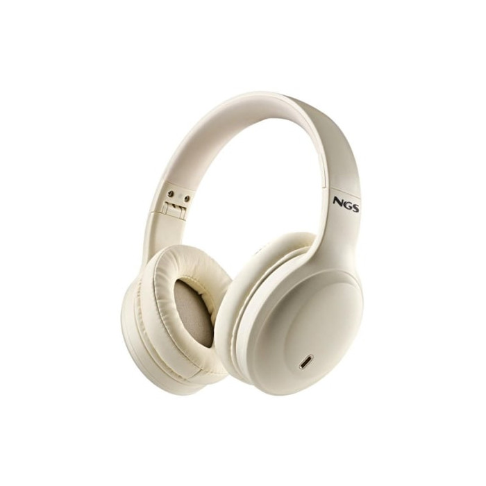 Auriculares Inalámbricos NGS Artica Glacier/ con Micrófono/ Bluetooth/ Beiges | Auriculares