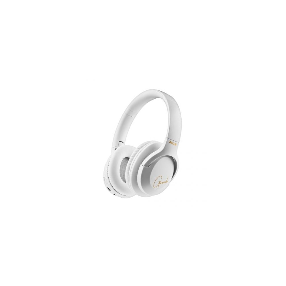 Auriculares Inalámbricos NGS Artica Greed/ con Micrófono/ Bluetooth/ Blancos | Auriculares