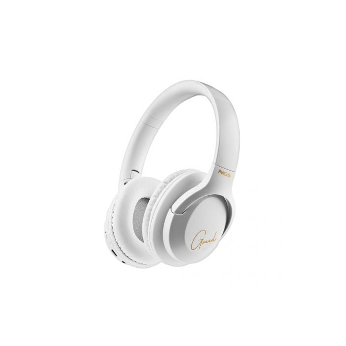 Auriculares Inalámbricos NGS Artica Greed/ con Micrófono/ Bluetooth/ Blancos | Auriculares