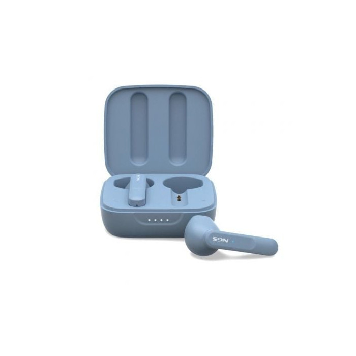 Auriculares Bluetooth NGS Ártica Move con estuche de carga/ Autonomía 7h/ Azules | Bluetooth