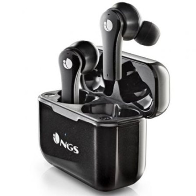 Auriculares Bluetooth NGS Ártica Bloom con estuche de carga/ Autonomía 6h/ Negros | Bluetooth