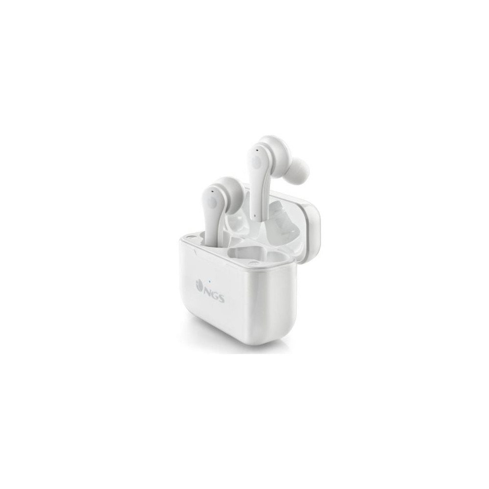 Auriculares Bluetooth NGS Ártica Bloom con estuche de carga/ Autonomía 6h/ Blancos | Bluetooth