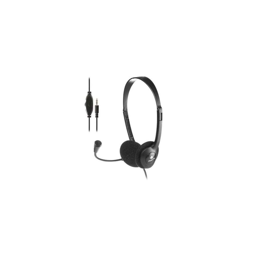 Auriculares NGS MS103 MAX/ con Micrófono/ Jack 3.5/ Negros | Auriculares