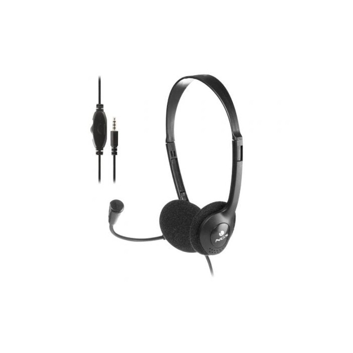 Auriculares NGS MS103 MAX/ con Micrófono/ Jack 3.5/ Negros | Auriculares