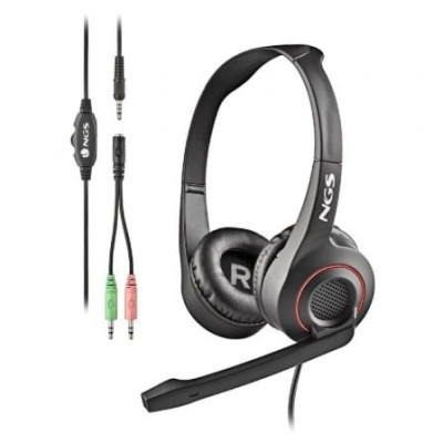 Auriculares NGS MSX 10 Pro/ con Micrófono/ Jack 3.5/ Negros | Auriculares