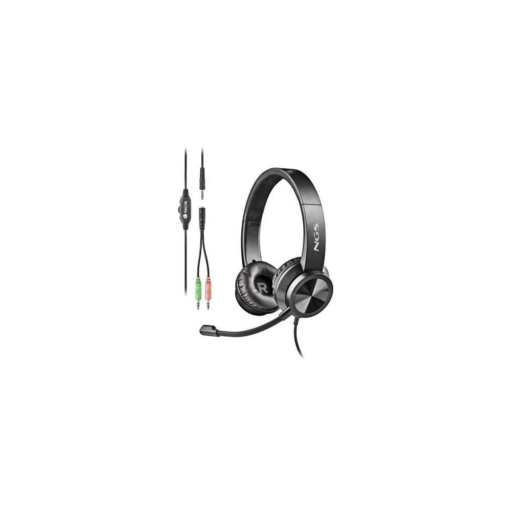 Auriculares NGS MSX 11 Pro/ con Micrófono/ Jack 3.5/ Negros | Auriculares