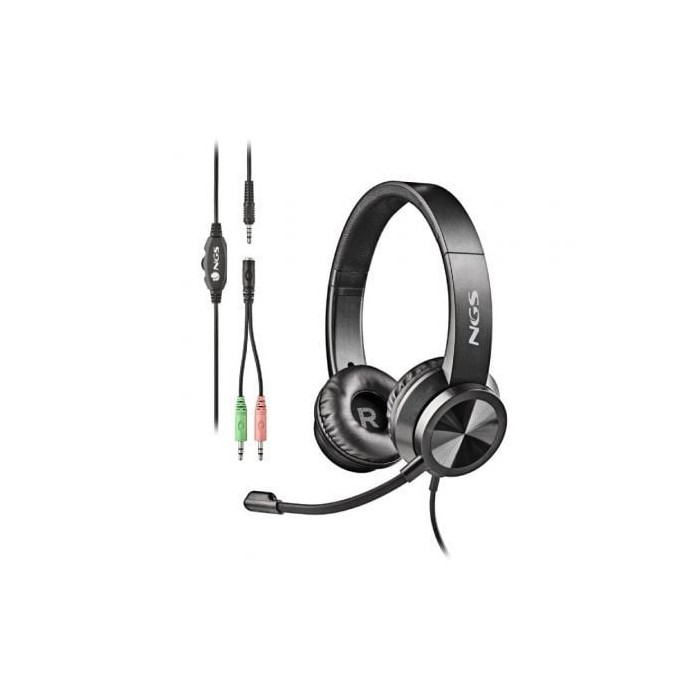 Auriculares NGS MSX 11 Pro/ con Micrófono/ Jack 3.5/ Negros | Auriculares