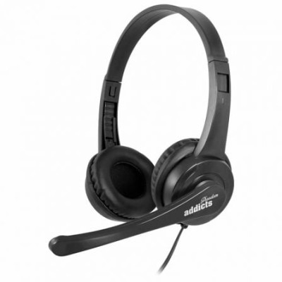 Auriculares NGS VOX505 USB/ con Micrófono/ USB/ Negros | Auriculares