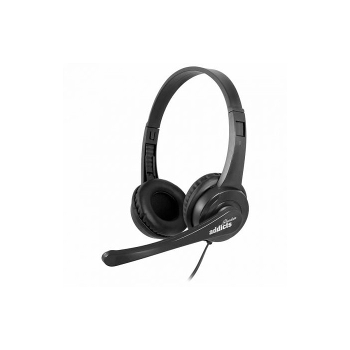 Auriculares NGS VOX505 USB/ con Micrófono/ USB/ Negros | Auriculares