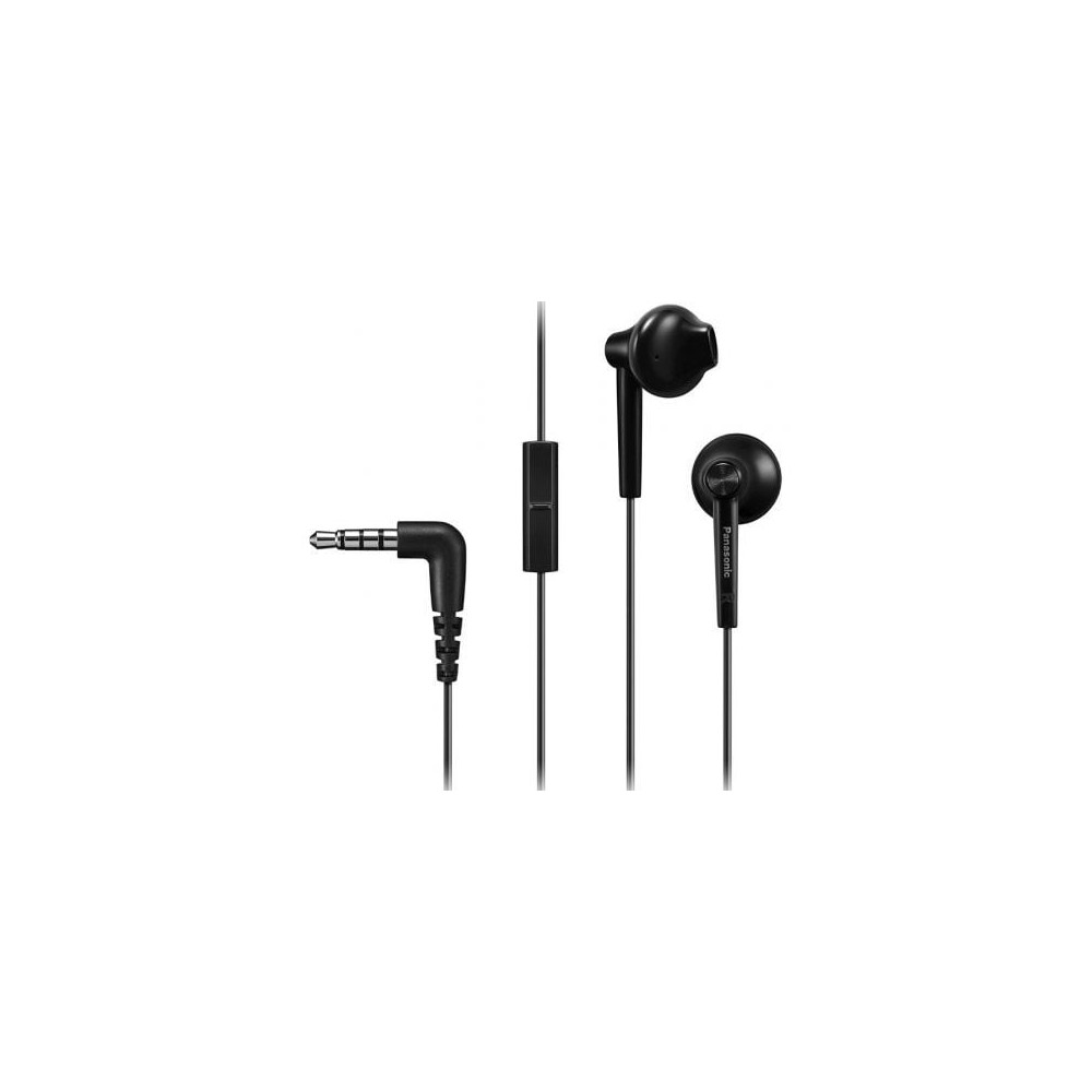 Auriculares Intrauditivos Panasonic RP-TCM55/ con Micrófono/ Jack 3.5/ Negros | Auriculares
