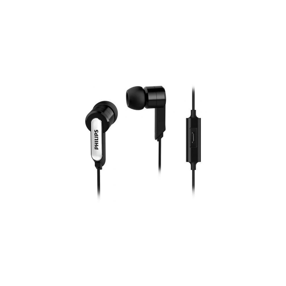 Auriculares Intrauditivos Philips SHE1405/10/ con Micrófono/ Jack 3.5/ Negros | Auriculares